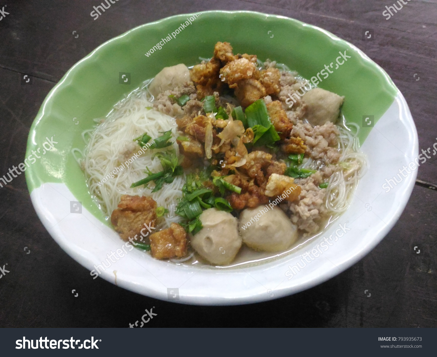 Rice noodle water Meatballs #793935673