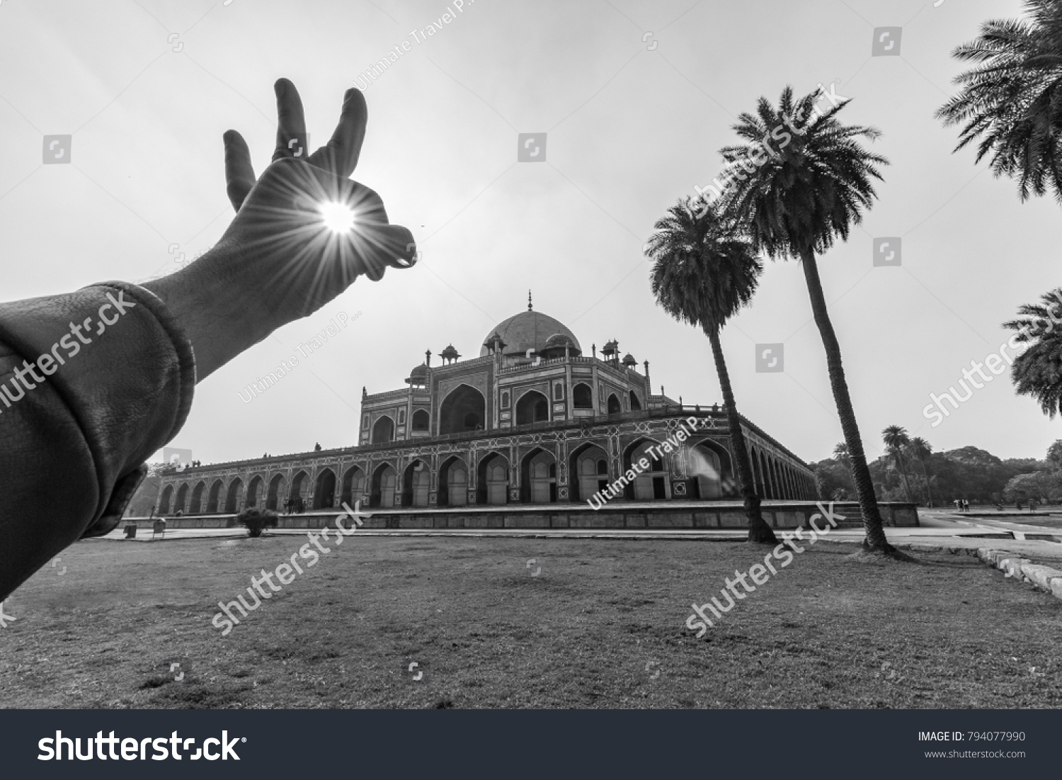 Creative photography at Humayun's Tomb, Delhi, India, Asia. #794077990