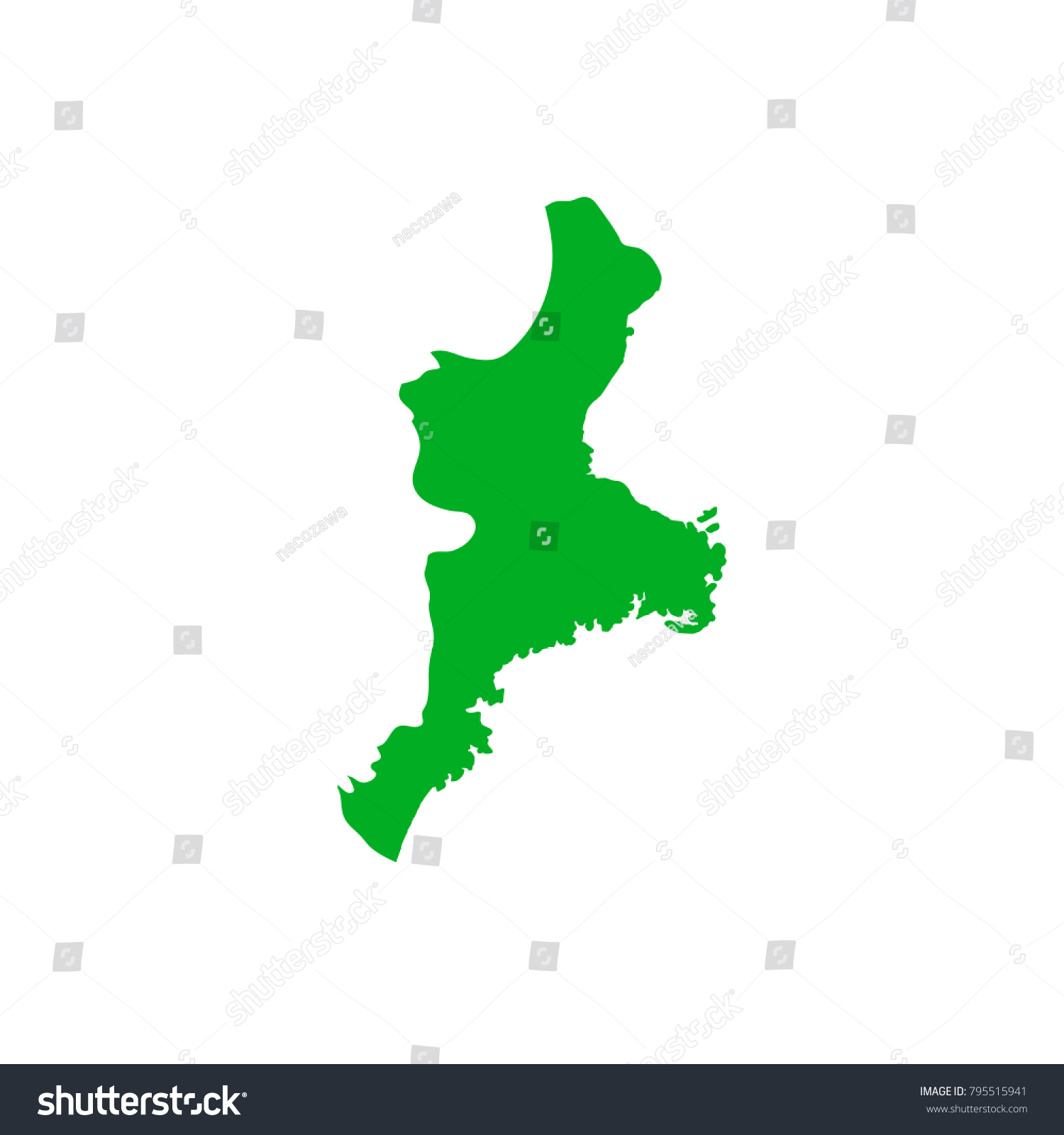 Map of Japan. terrain.Mie Prefecture #795515941