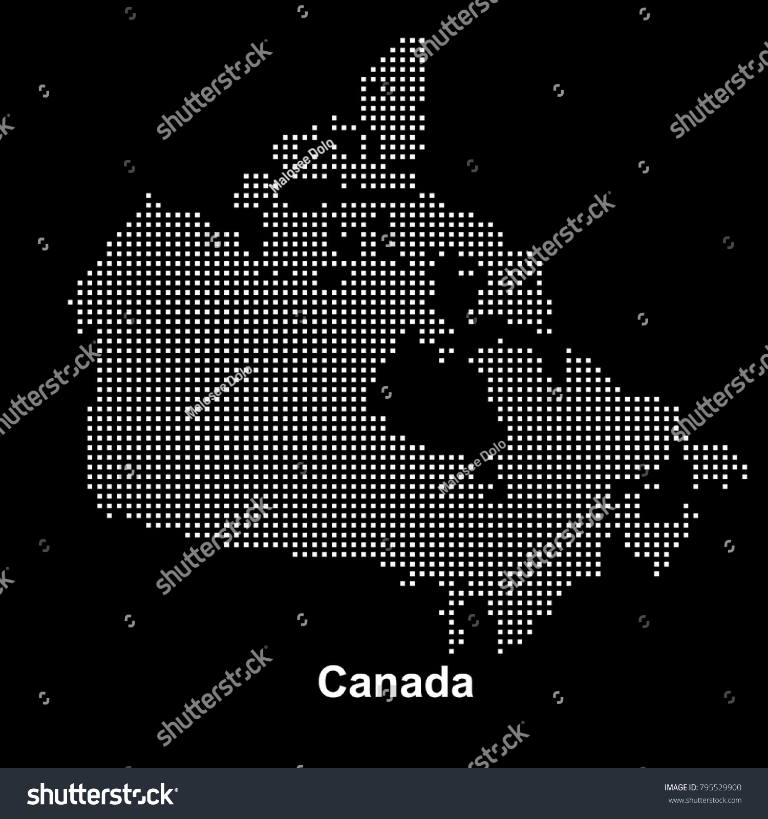 canada map dots. vector illustration. - Royalty Free Stock Vector ...