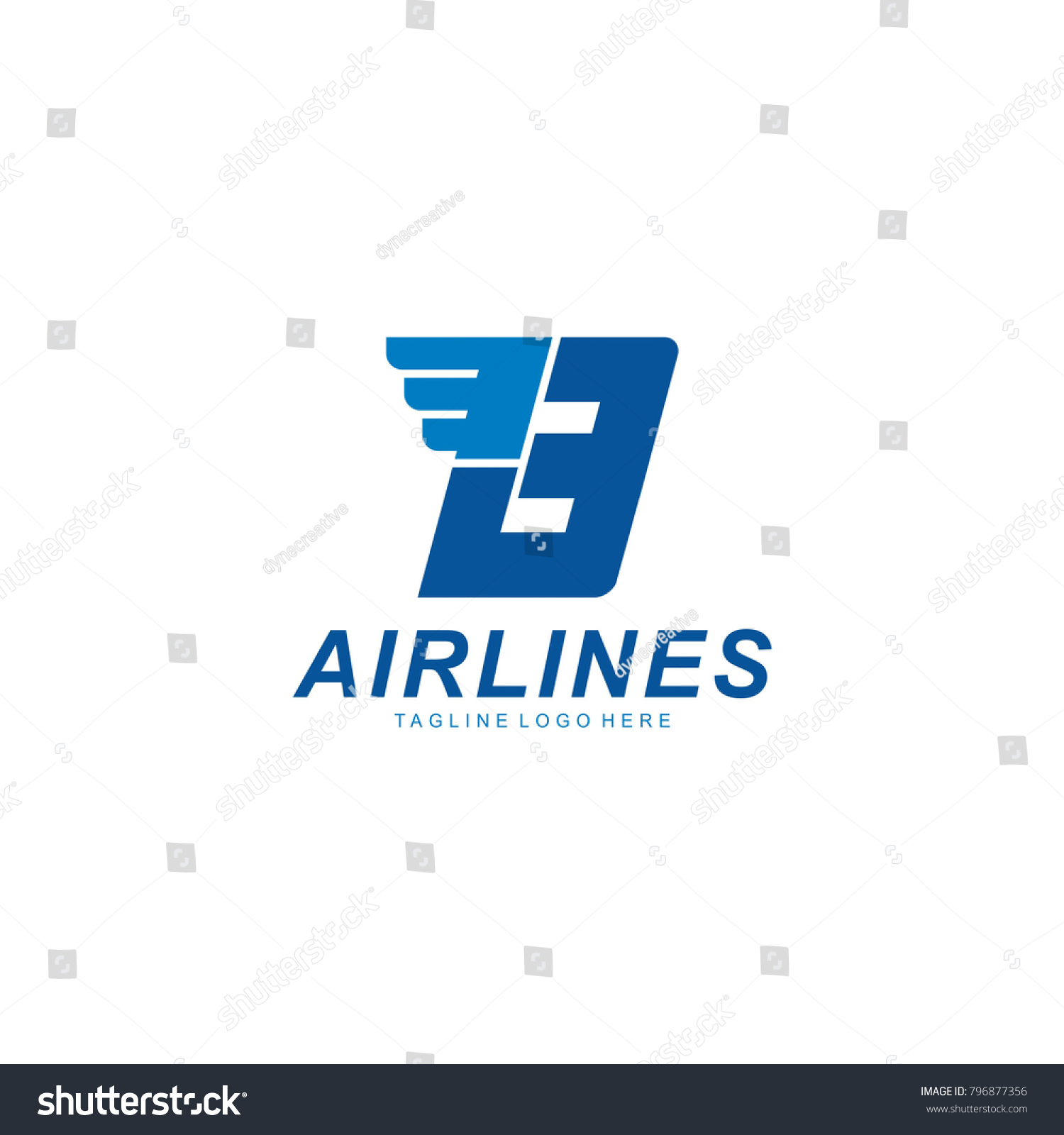 Letter B Logo Design, Airline Letter Logo, B - Royalty Free Stock ...