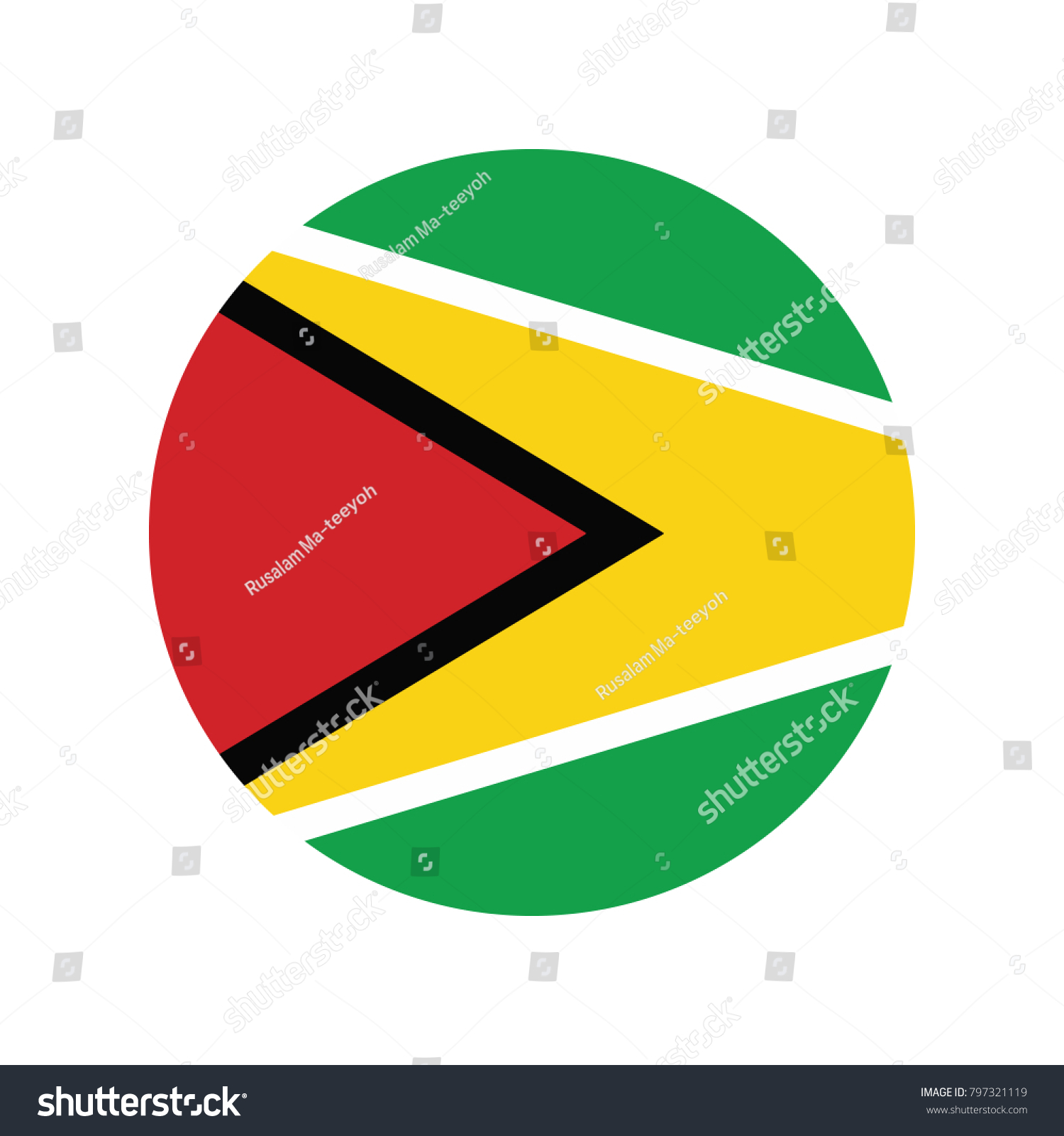 Guyana national flag, Guyana flag, official - Royalty Free Stock Vector ...