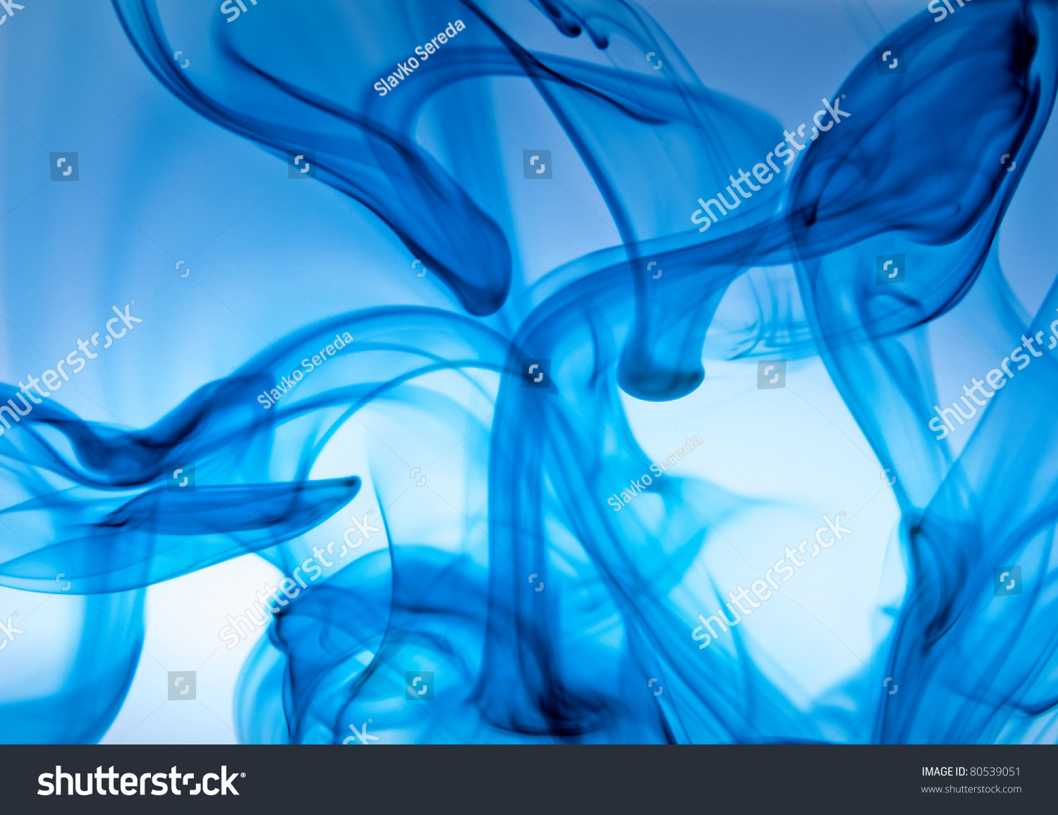 ink in water on a white background #80539051
