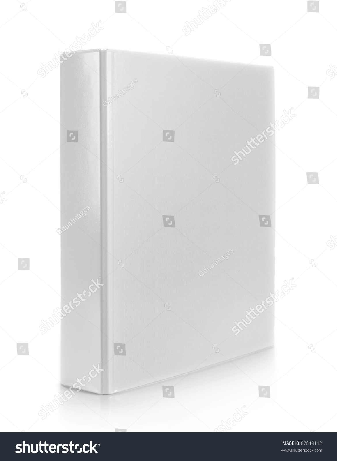 white binder on isolated white background #87819112