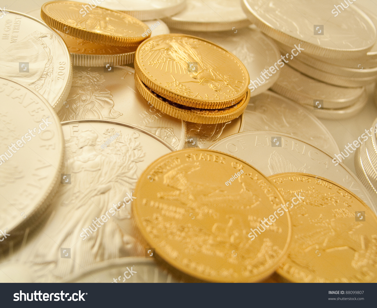 Gold and Silver U.S. Bullion Coins #88099807