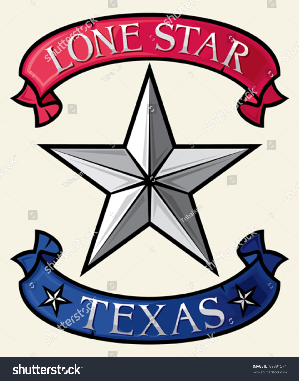 Texas Lone Star - Symbol - Royalty Free Stock Vector 89391574 - Avopix.com