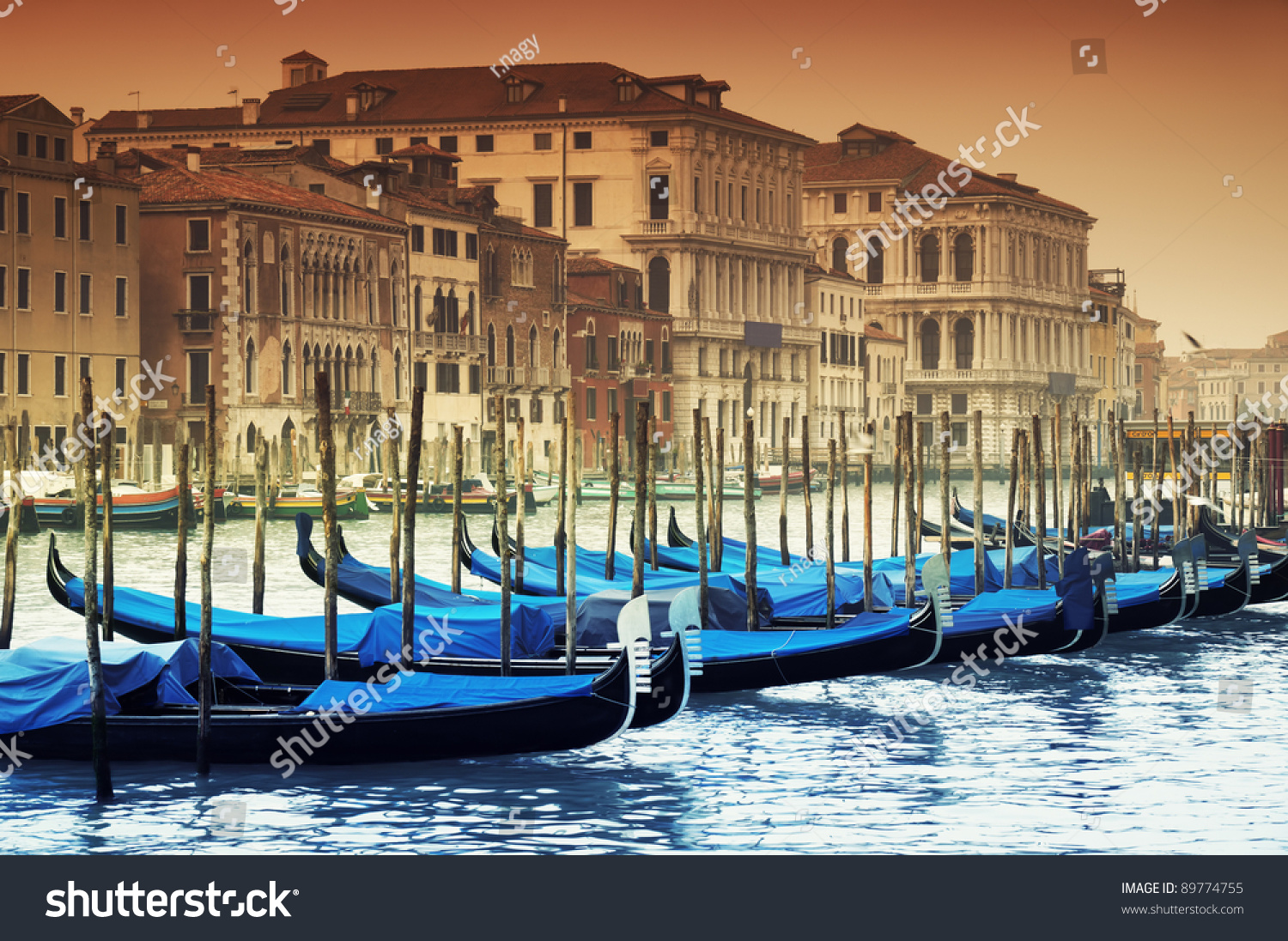 Grand Canal and gondolas #89774755