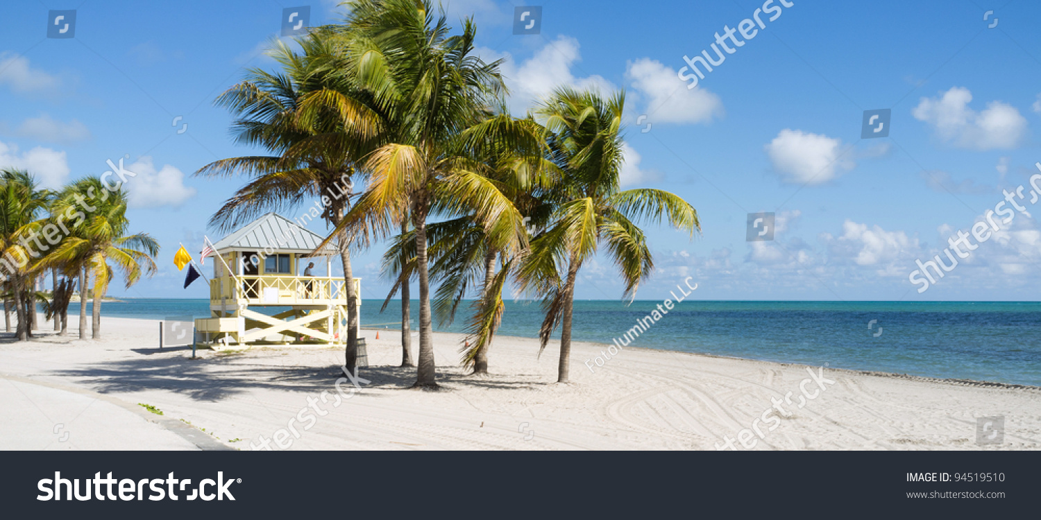Beautiful Crandon Park Beach in Miami. Florida. #94519510