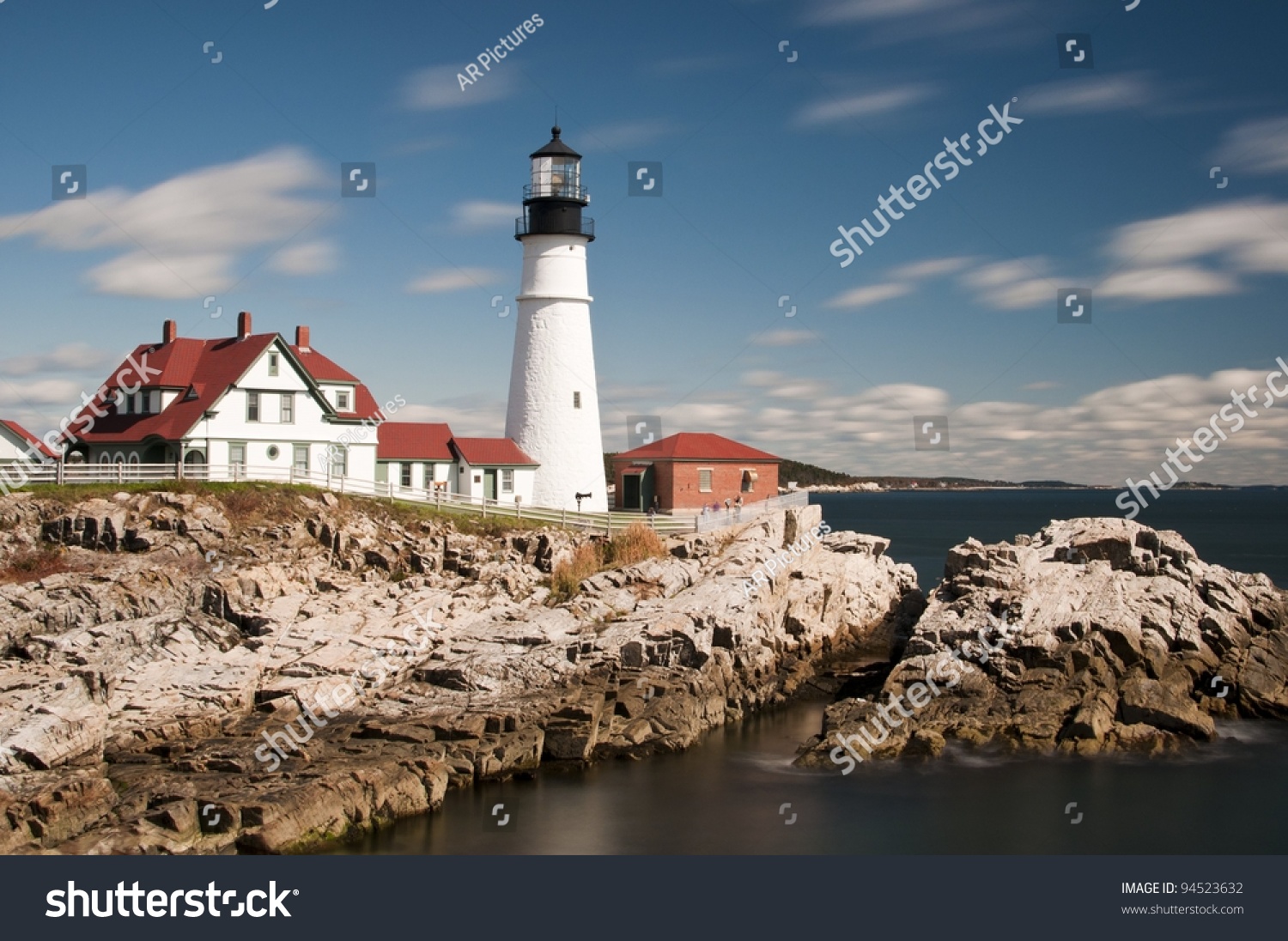 Portland Head Light Lighthouse in Maine, New England, USA #94523632
