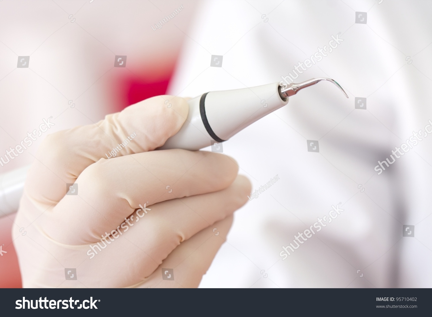Periodontal ultrasonic scalers are dental instruments used primarily in the prophylactic and periodontal care of human teeth - tartar removal. #95710402