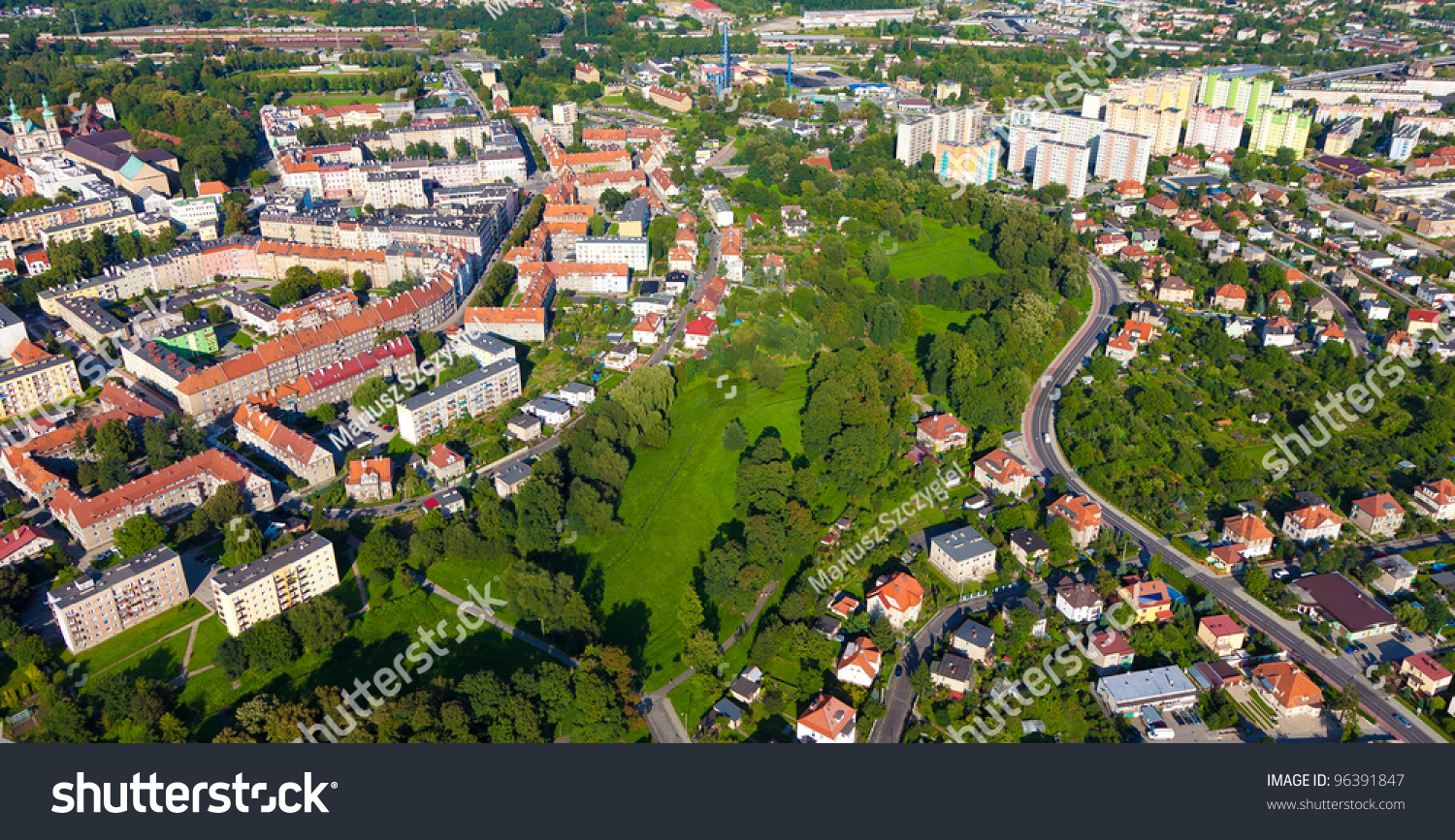 Nysa city  aerial view #96391847