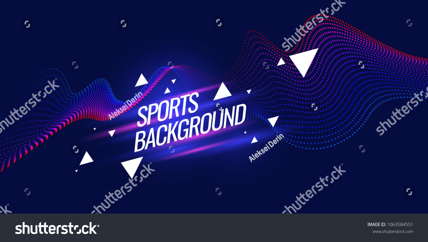 Modern colored poster for sports. Vector illustration #1063584551