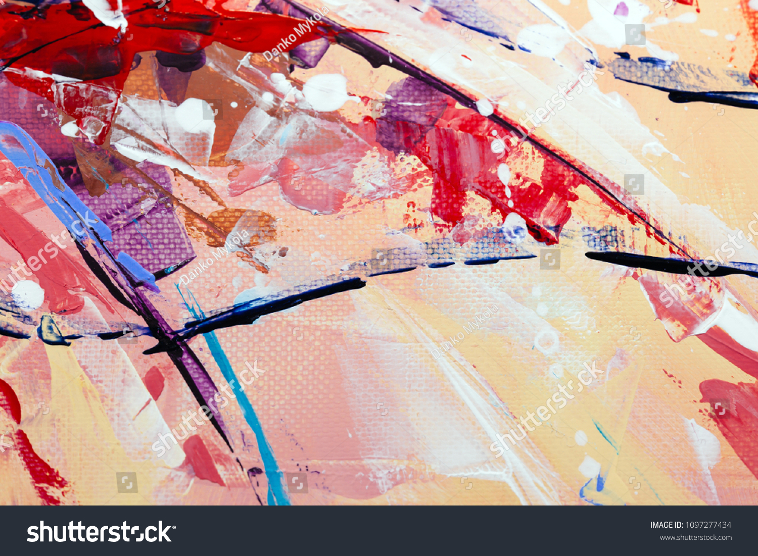 painted abstract background #1097277434