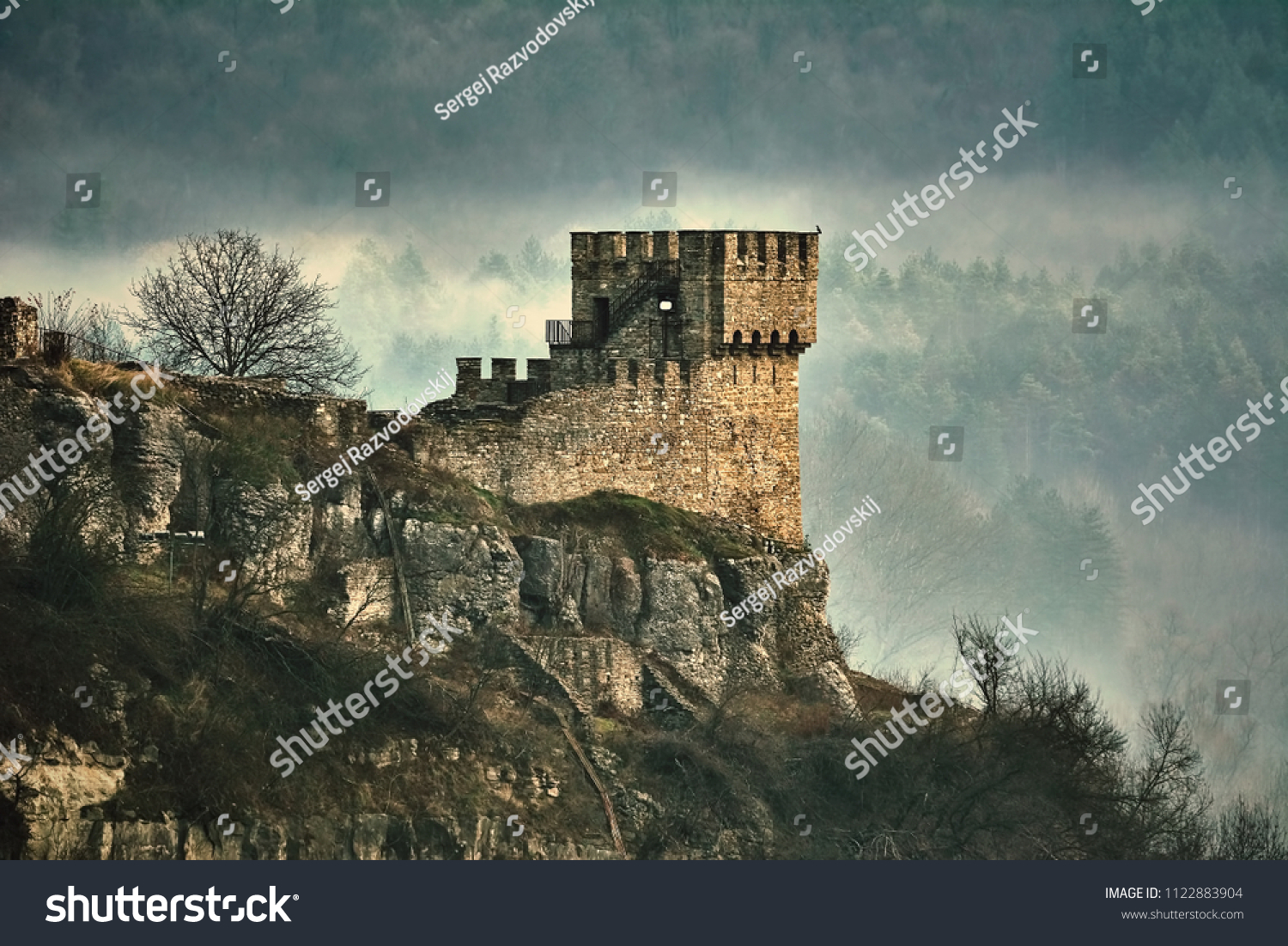 Medieval Stronghold Tsarevets in Veliko Tarnovo, Bulgaria #1122883904