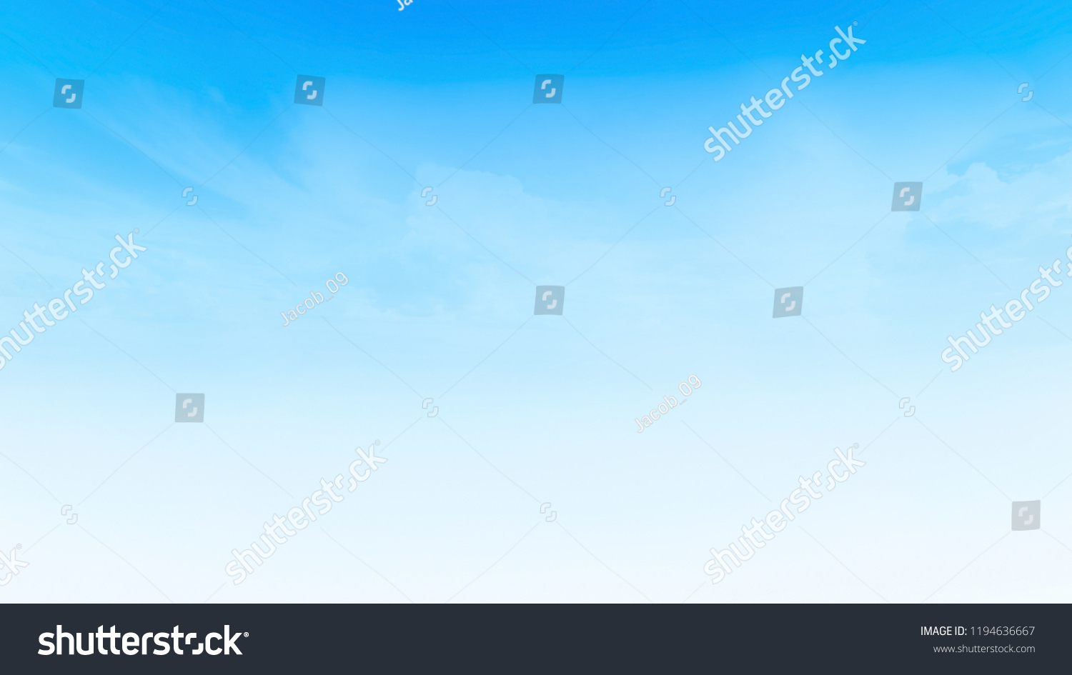 Blue sky and white cloud background  #1194636667