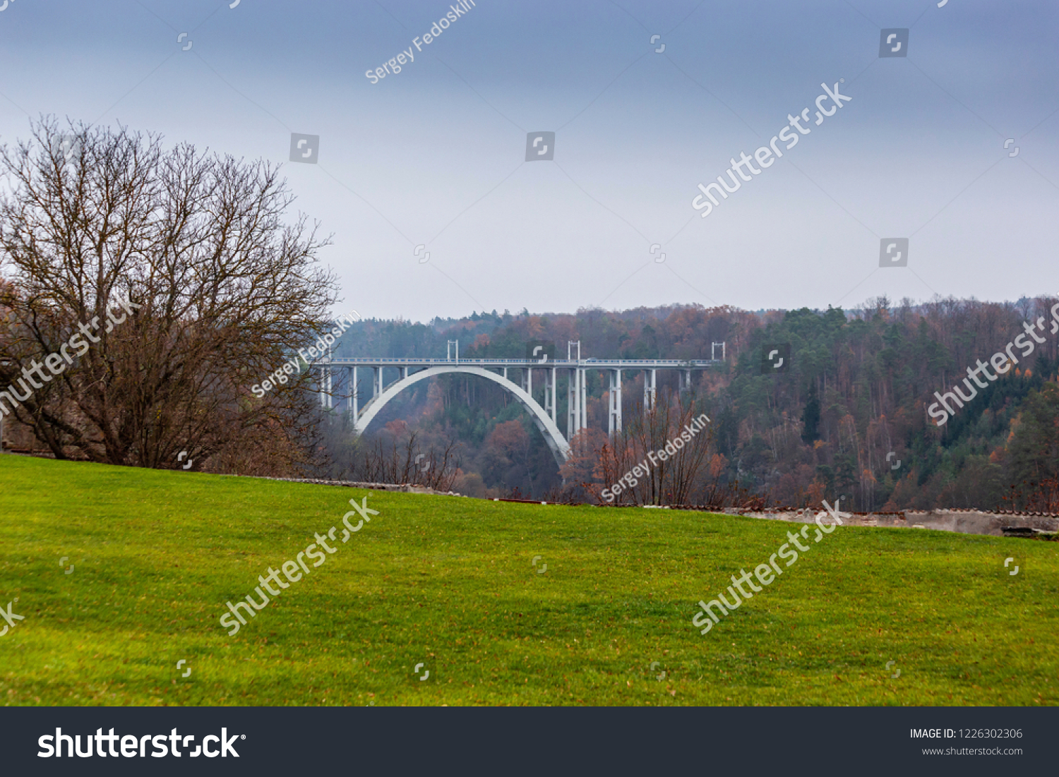 Bechyne Bridge Duha over Luznice River #1226302306