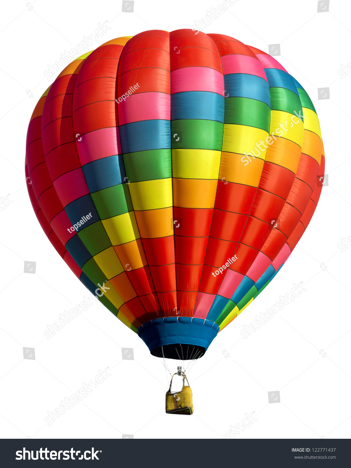 hot air balloon isolated on white background #122771437