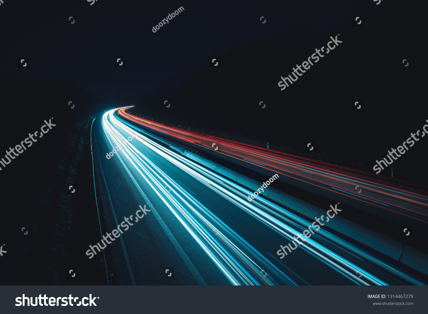 data highways at night #1314467279