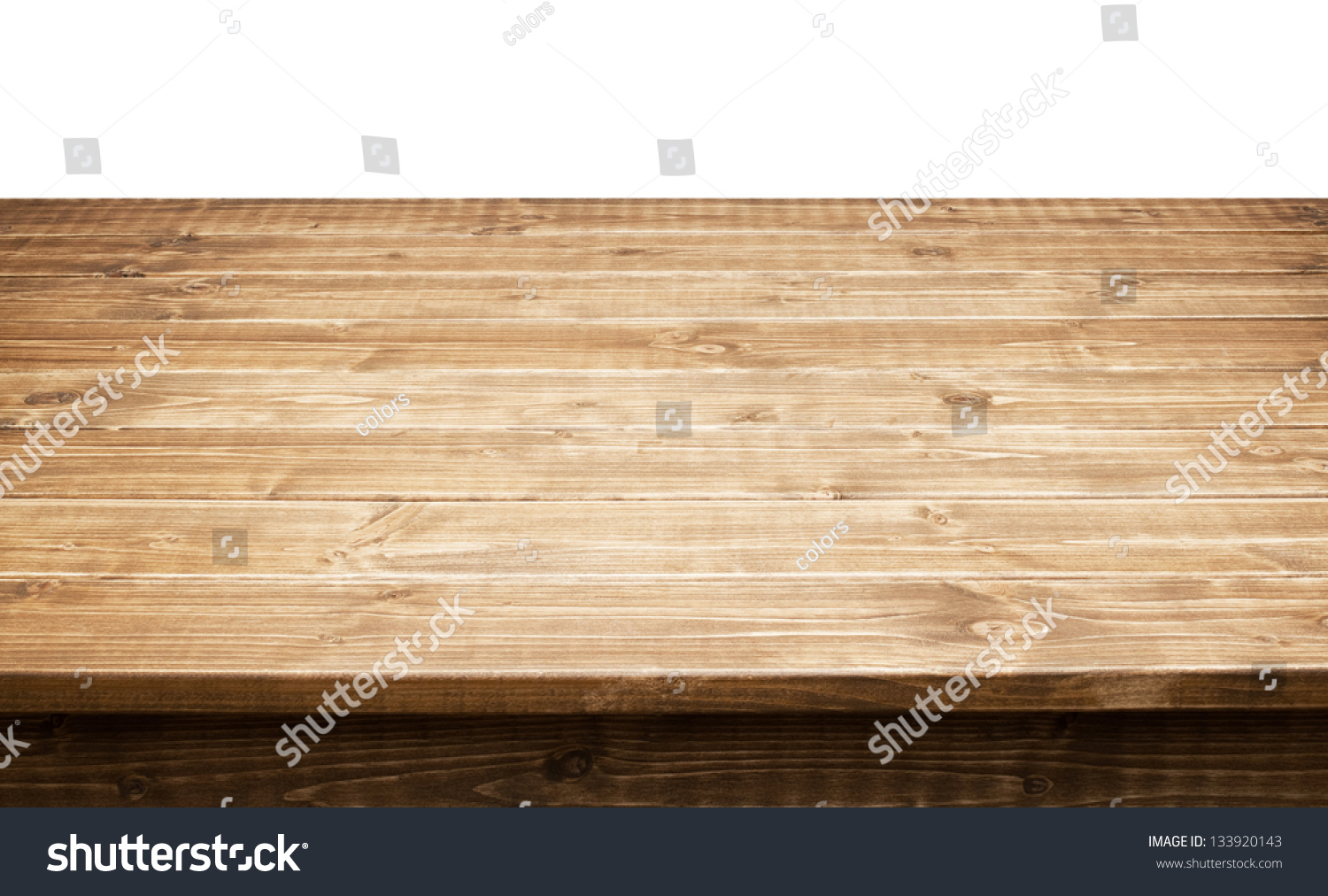 Empty wooden table top #133920143