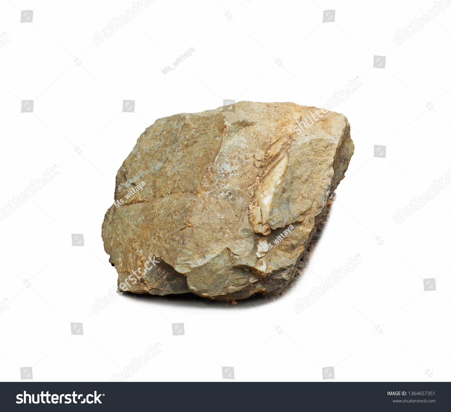close up a group of stones big rock lay isolated on white background,clipping paths #1364657351