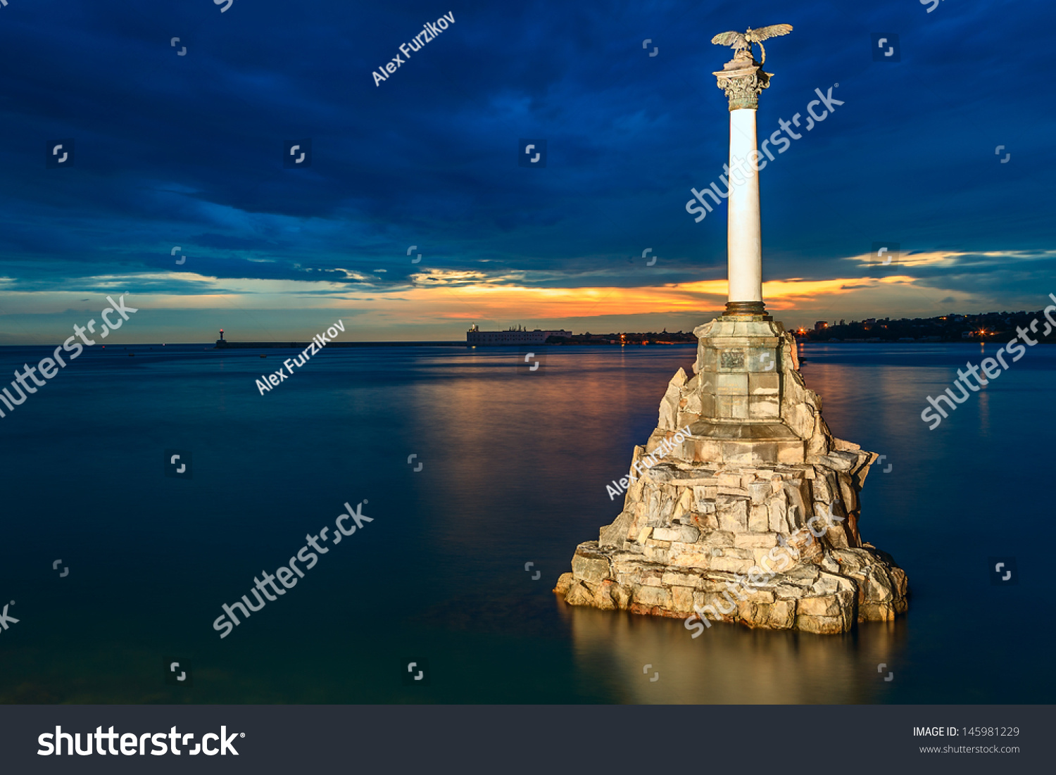 The Sunken Ships Monument, symbol of Sevastopol, Crimea, Ukraine #145981229