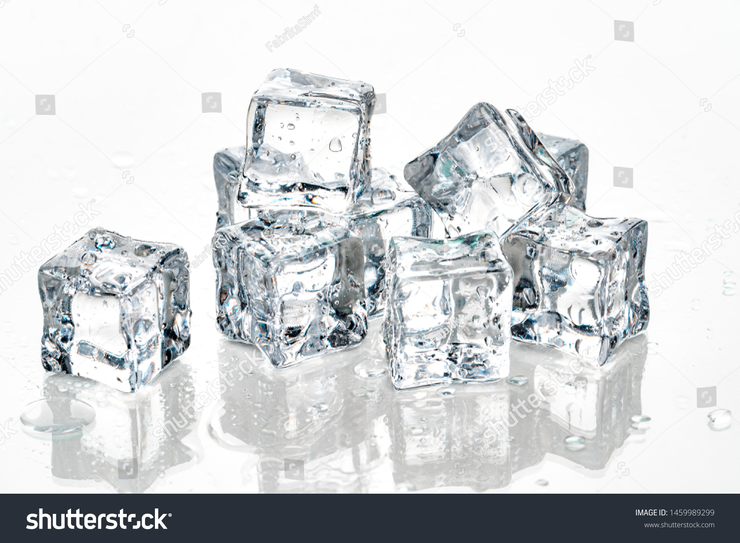 ice cubes on white background. #1459989299