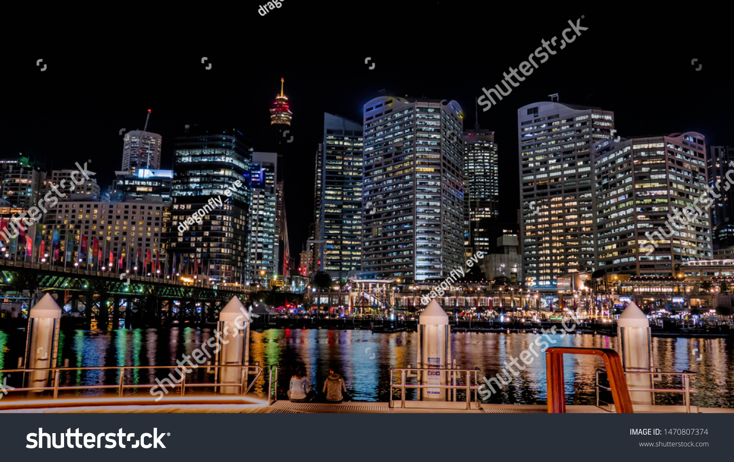 A night at the Darling Harbour in Sydney #1470807374