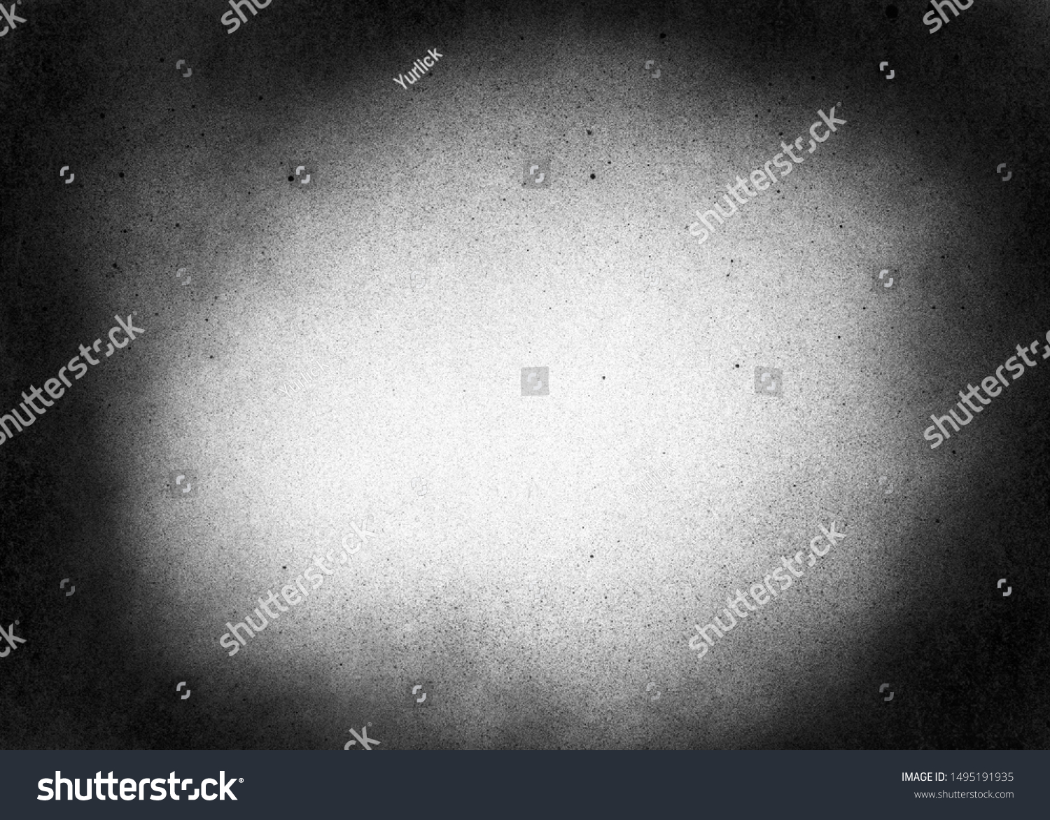 Vintage black and white noise texture. Abstract splattered background for vignette. #1495191935