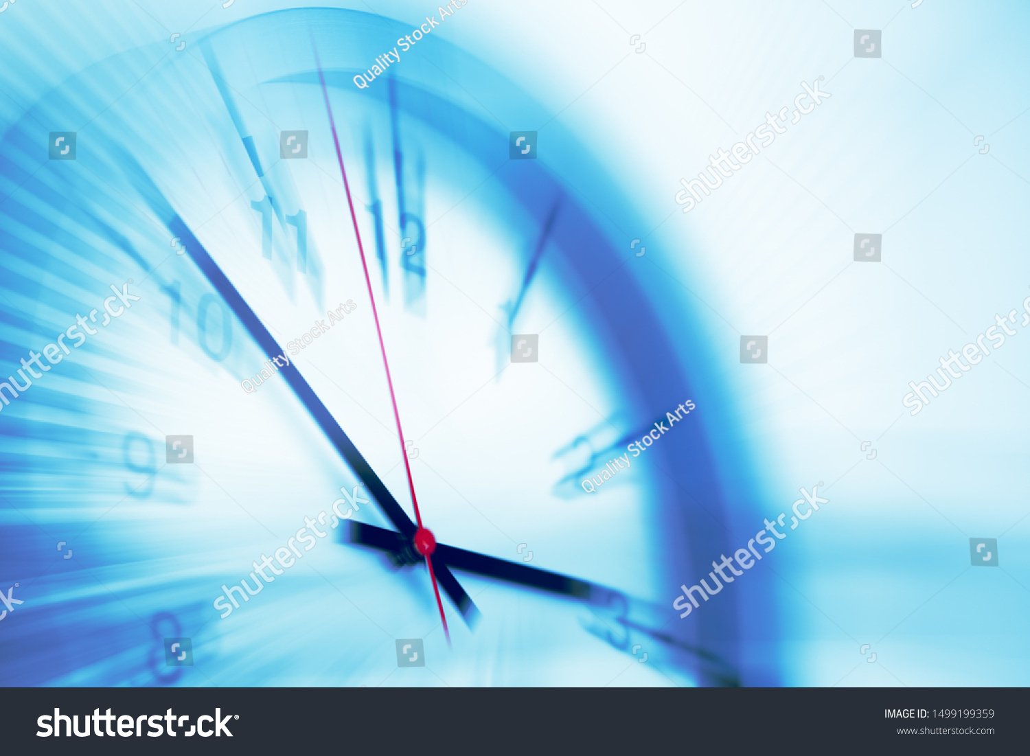 Fast speed times clock business working hours moving concept #1499199359