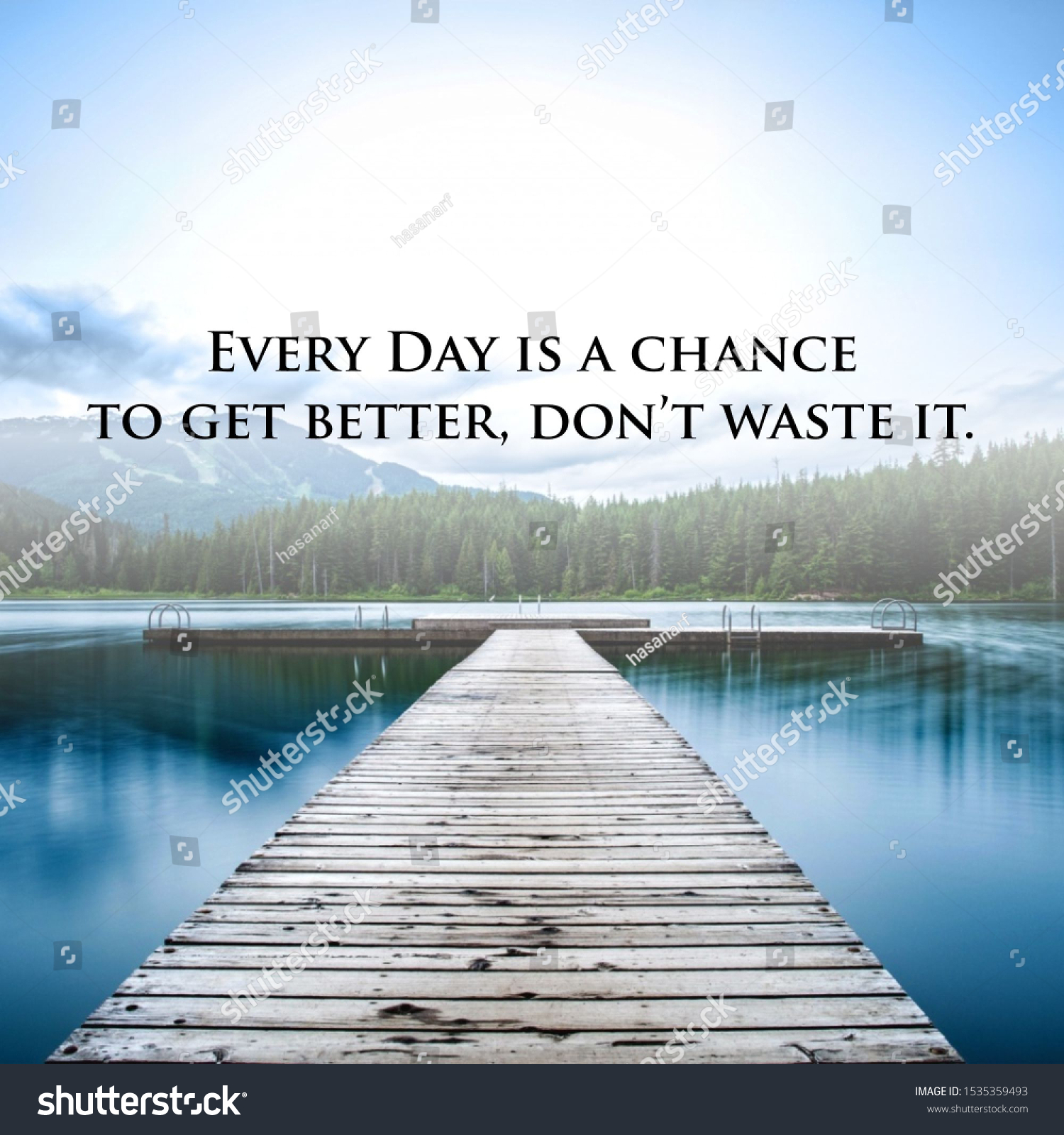 POSITIVE Quote with dock background. Best motivational quotes and sayings about life, wisdom, positive, Uplifting, empowering, success, Motivation, and inspiration image quote #1535359493