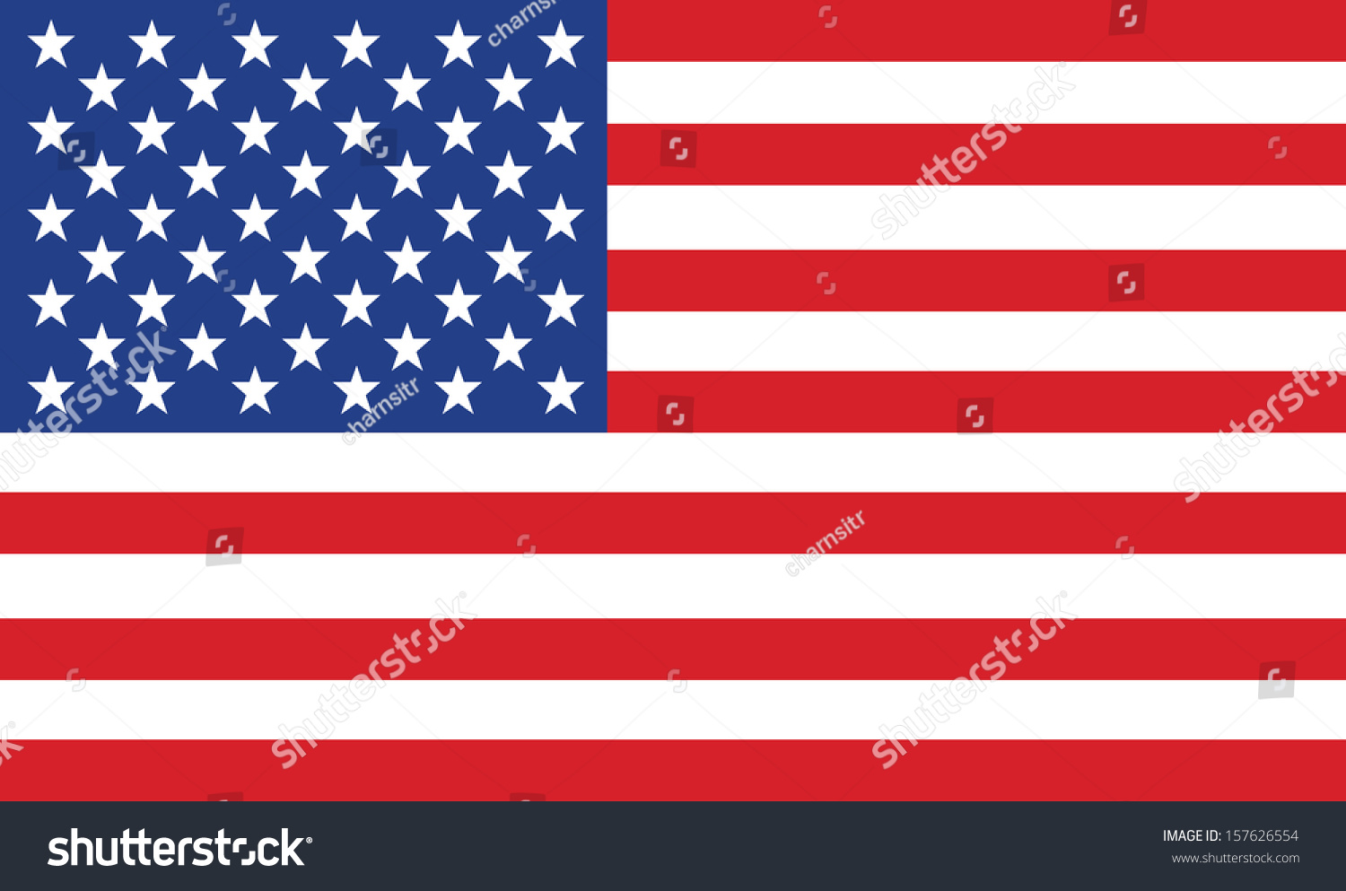 vector image of american flag #157626554