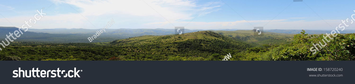 A Panorama of the Hills of Ithala Game Reserve in Kwa-Zulu Natal #158720240