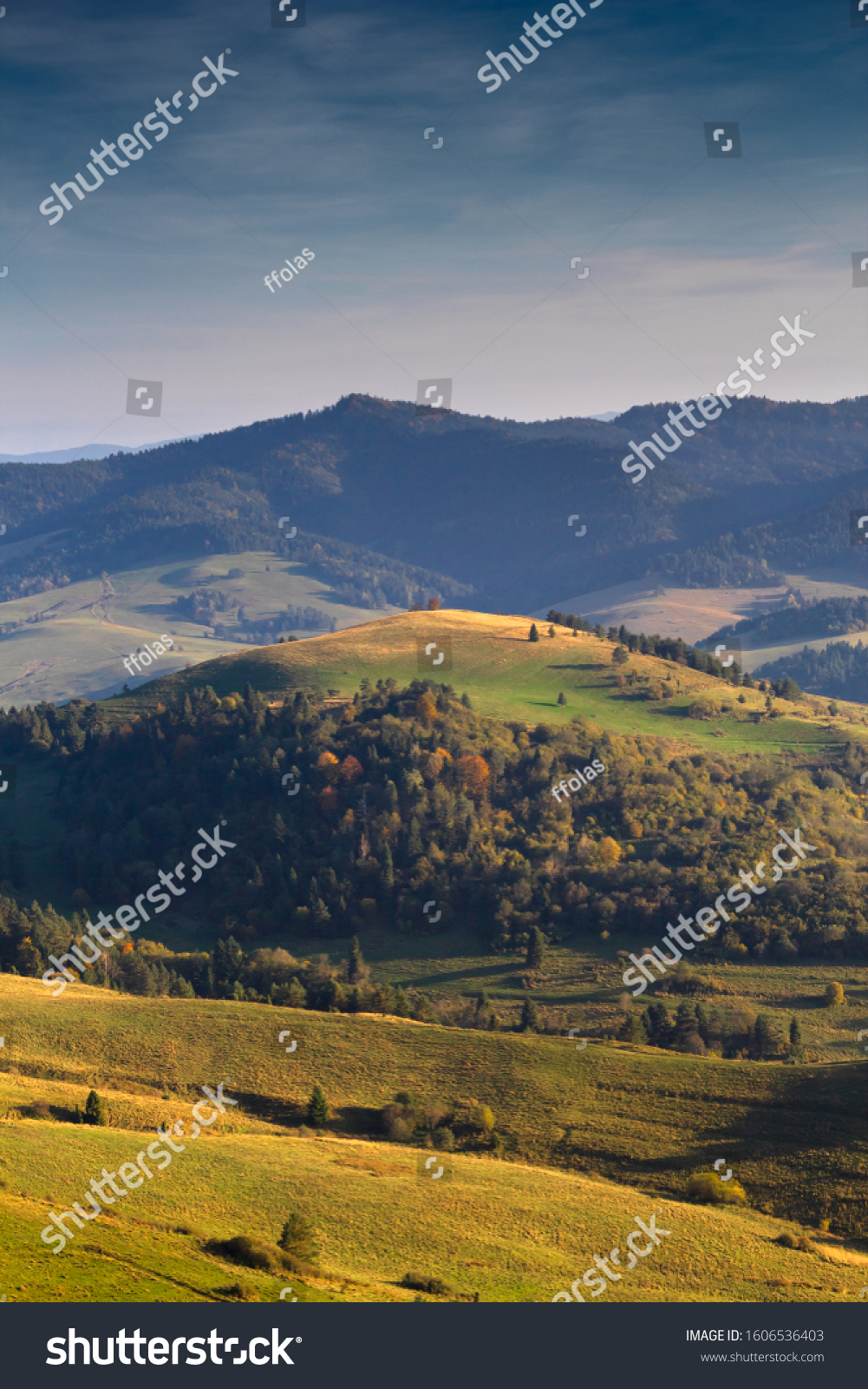 Vysoky vrch mountain in Pieniny National Park in Slovakia. #1606536403