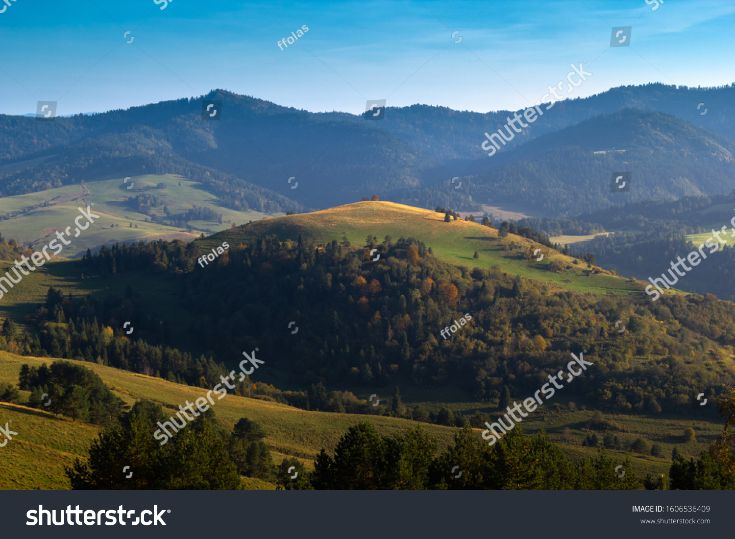 Vysoky vrch mountain in Pieniny National Park in Slovakia. #1606536409