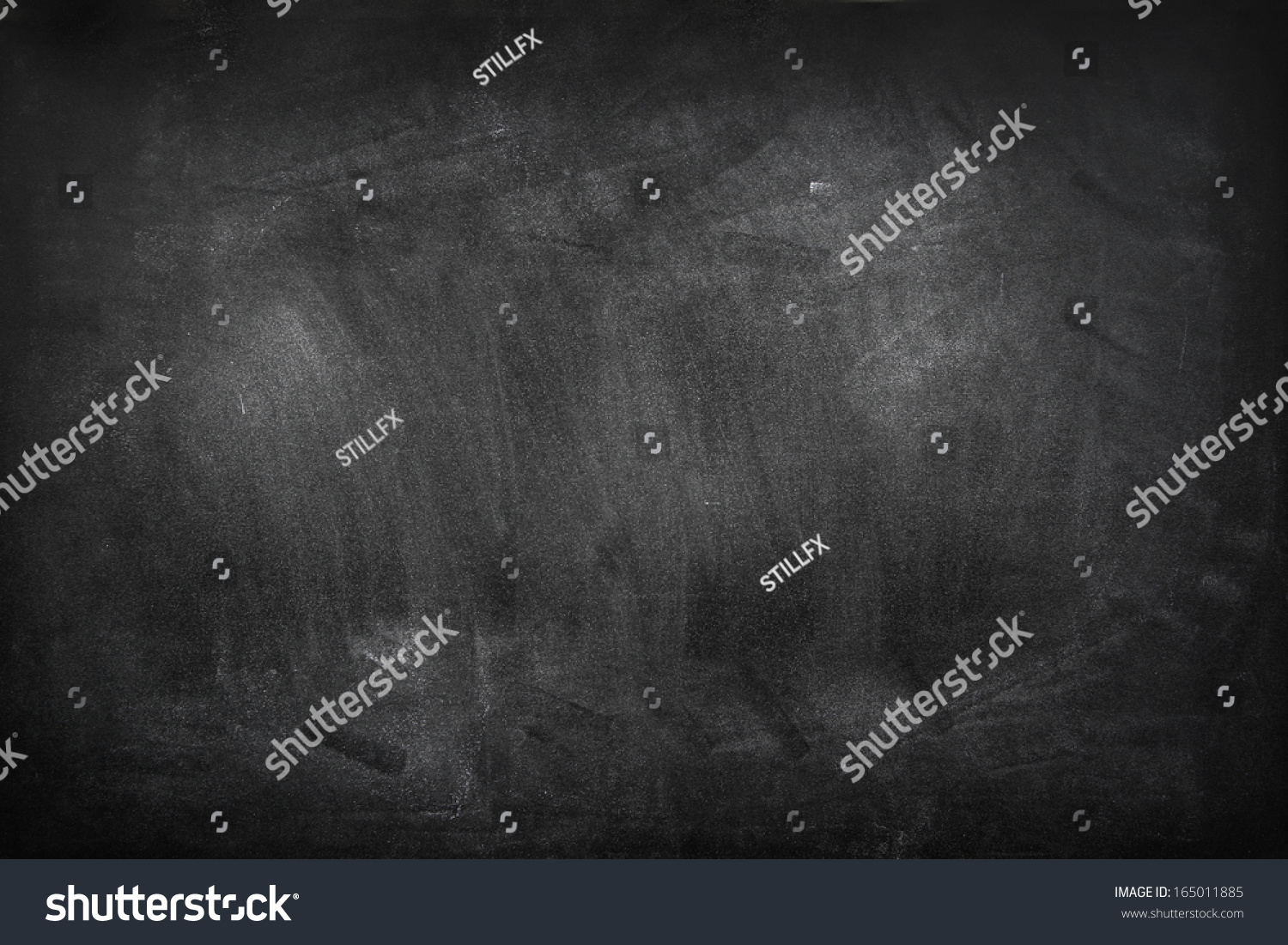 Chalk rubbed out on blackboard  #165011885