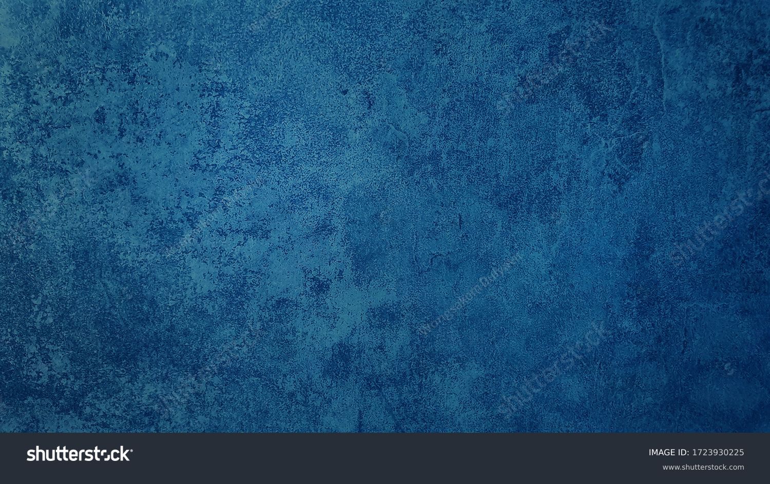 beautiful abstract grungy blue stucco wall background in cold mood. pantone of the year color concept background with space for text. #1723930225