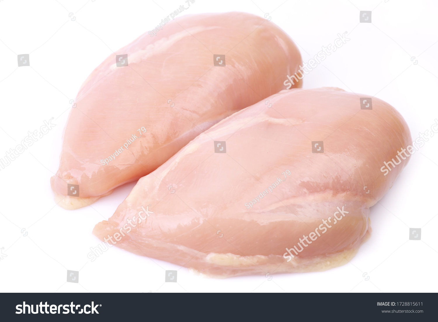 Chicken meat on a white background #1728815611