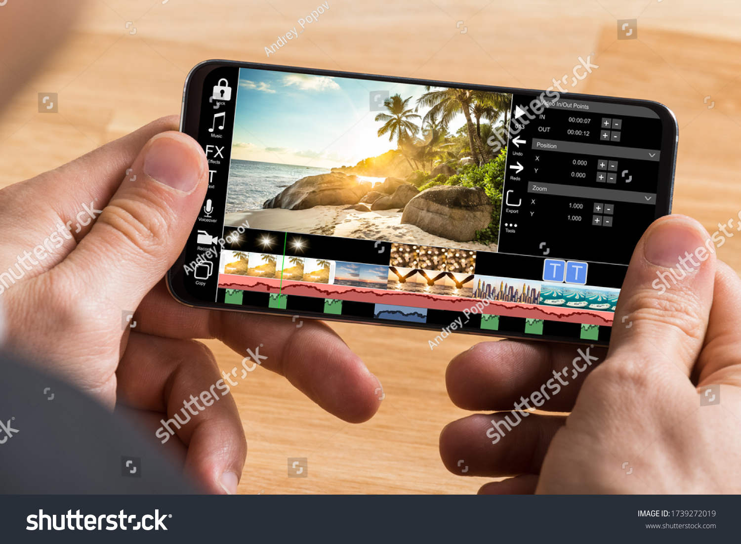 Editing Videos On Mobile Phone Using Video Editor App #1739272019