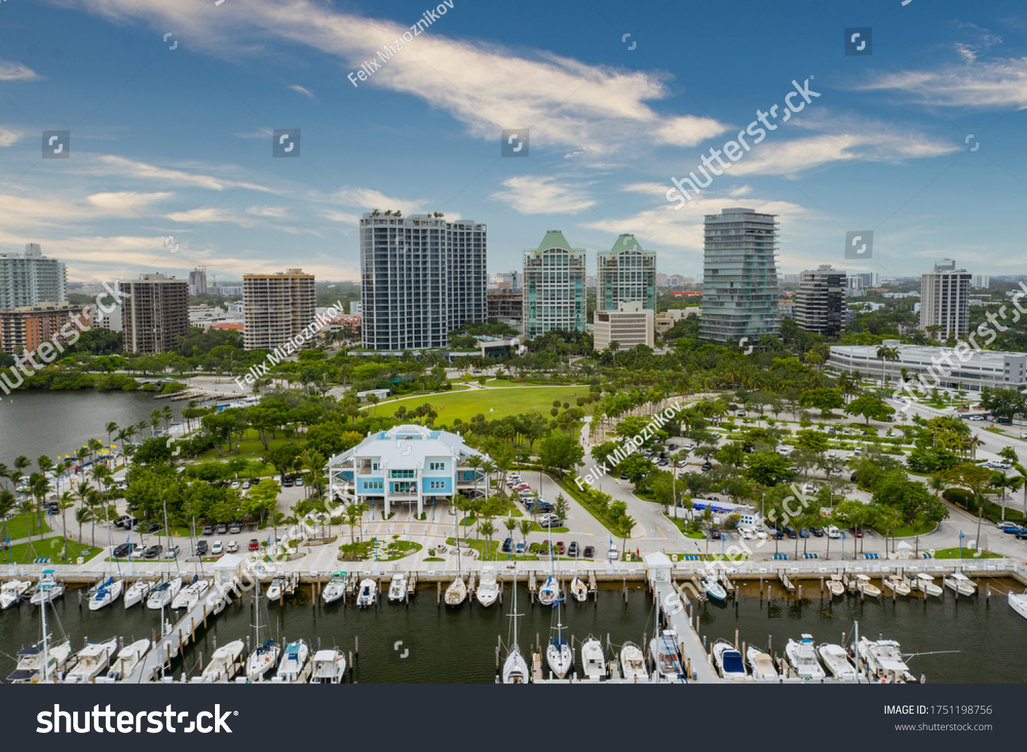 Aerial image Dinner Key Marina Miami Coconut Grove #1751198756