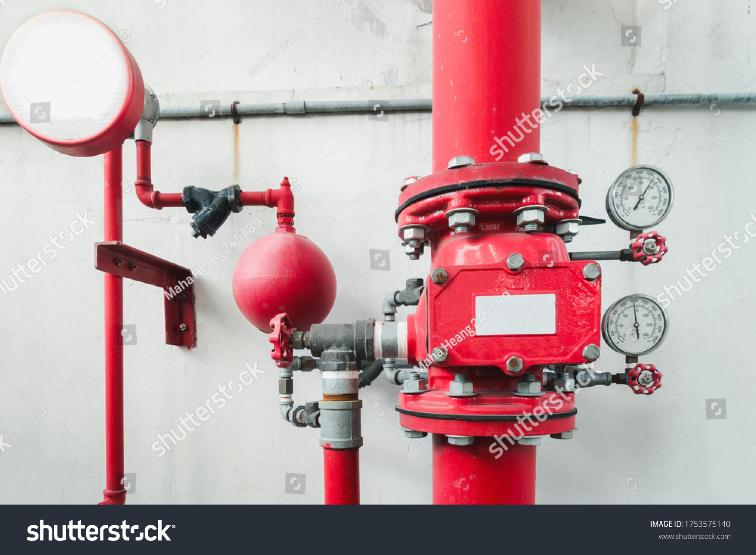 Industrial Fire Extinguishing and Control for Safety System, Fire Protection Alarm and Pipeline Equipment. Sprinkler Water Pipe Controller Station for Fire Prevention Systems, Factory Extinguisher #1753575140