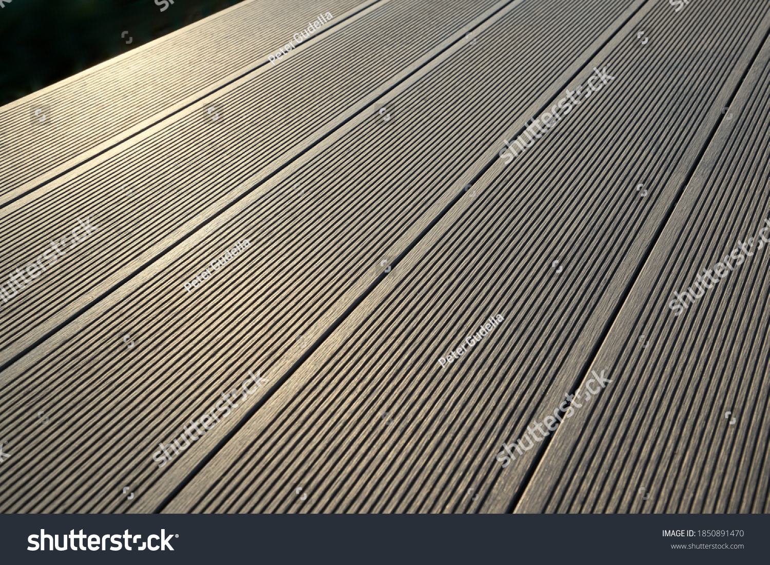 Deck planks of wpc composite material #1850891470