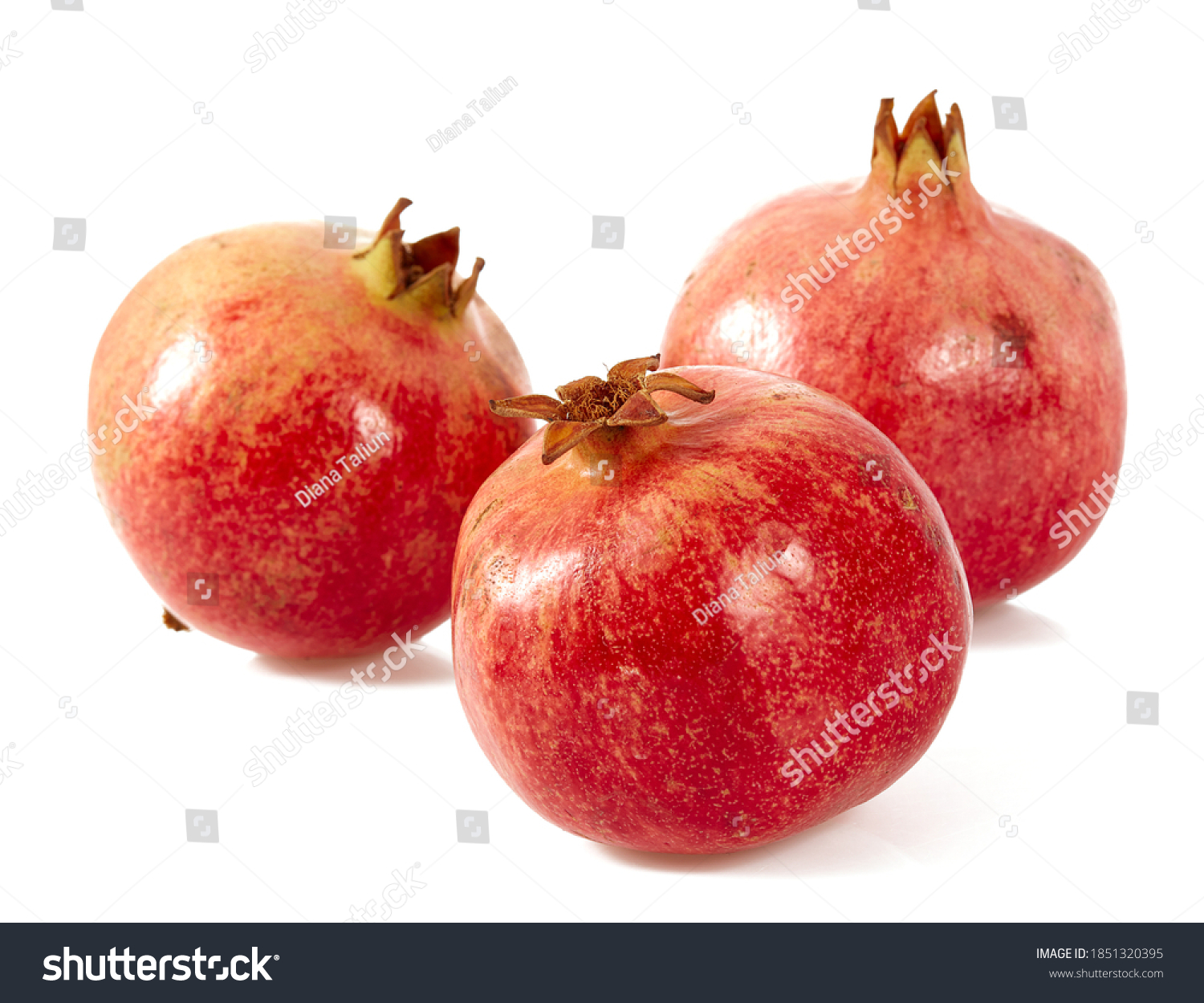 pomegranate isolated on white background #1851320395
