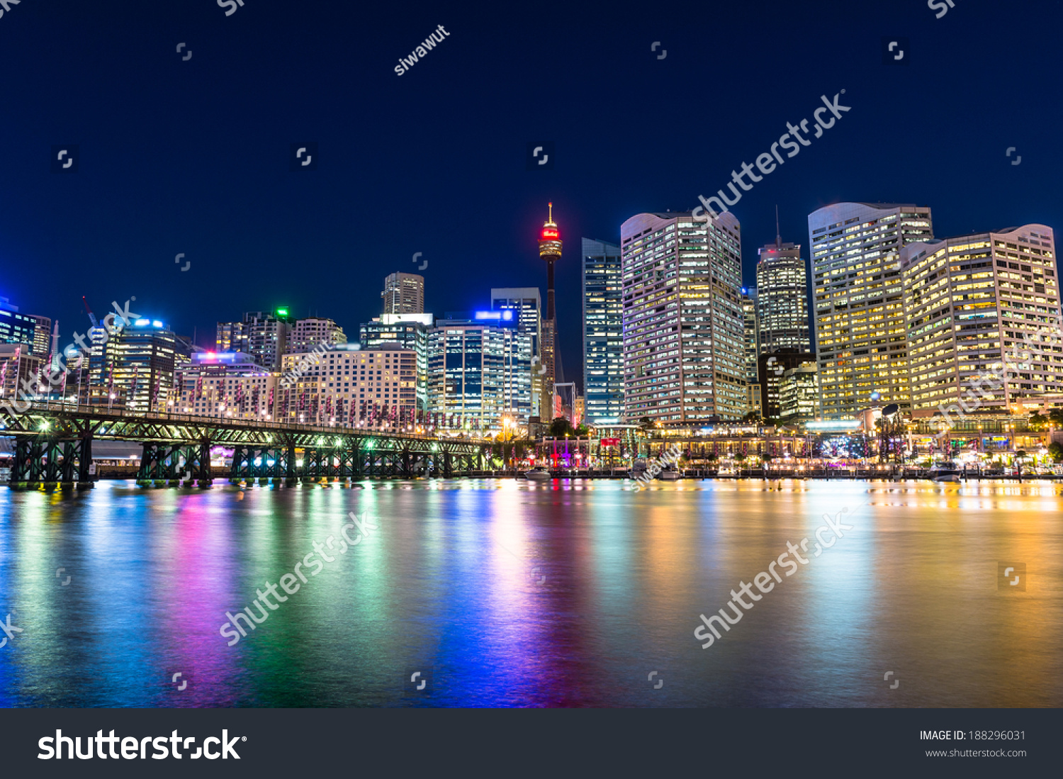 Darling Harbour is a city center of Sydney #188296031