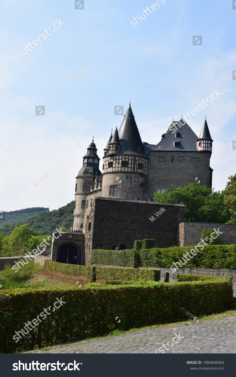 medieval Schloss Bürresheim in the Eifel, known from several movies #1886848360