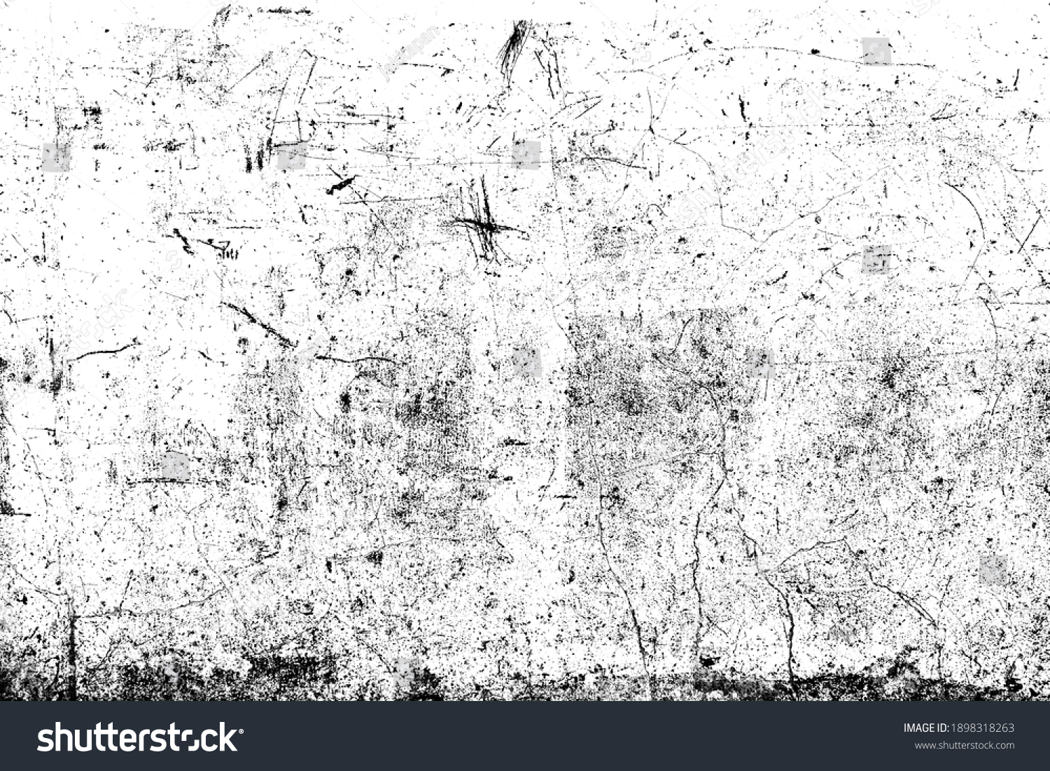 Abstract dirty or scratch aging effect. Dusty and grungy scratch texture material or surface. Use for overlay effect vintage grunge style design. #1898318263