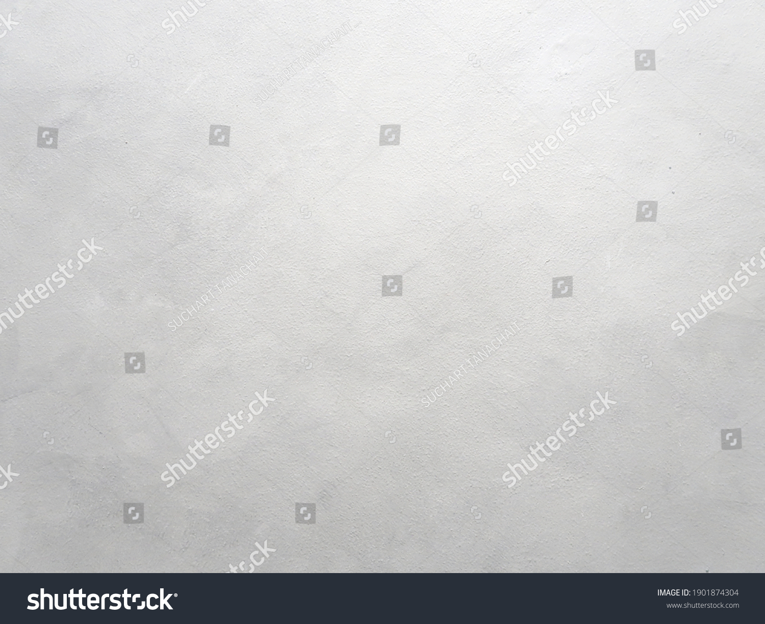 Defocused of Light gray cement wall. Concrete background. Cement wall in room. Interior concept. #1901874304
