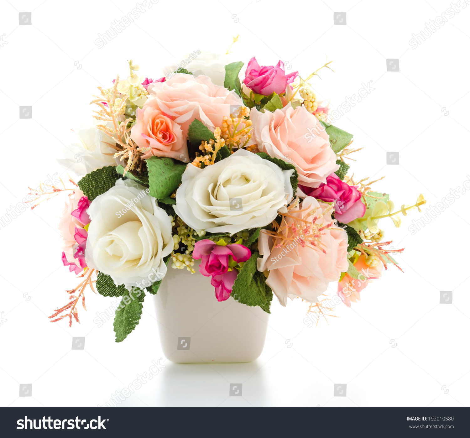 Bouquet flowers isolated on white #192010580
