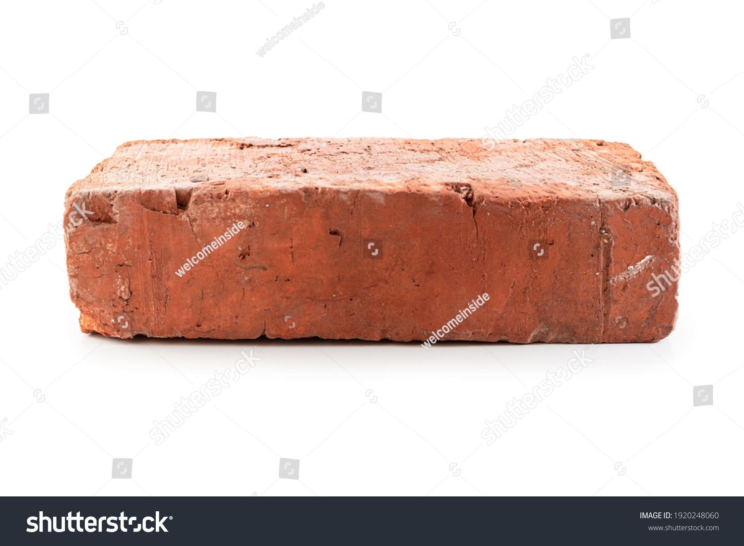 red brick isolated on white #1920248060