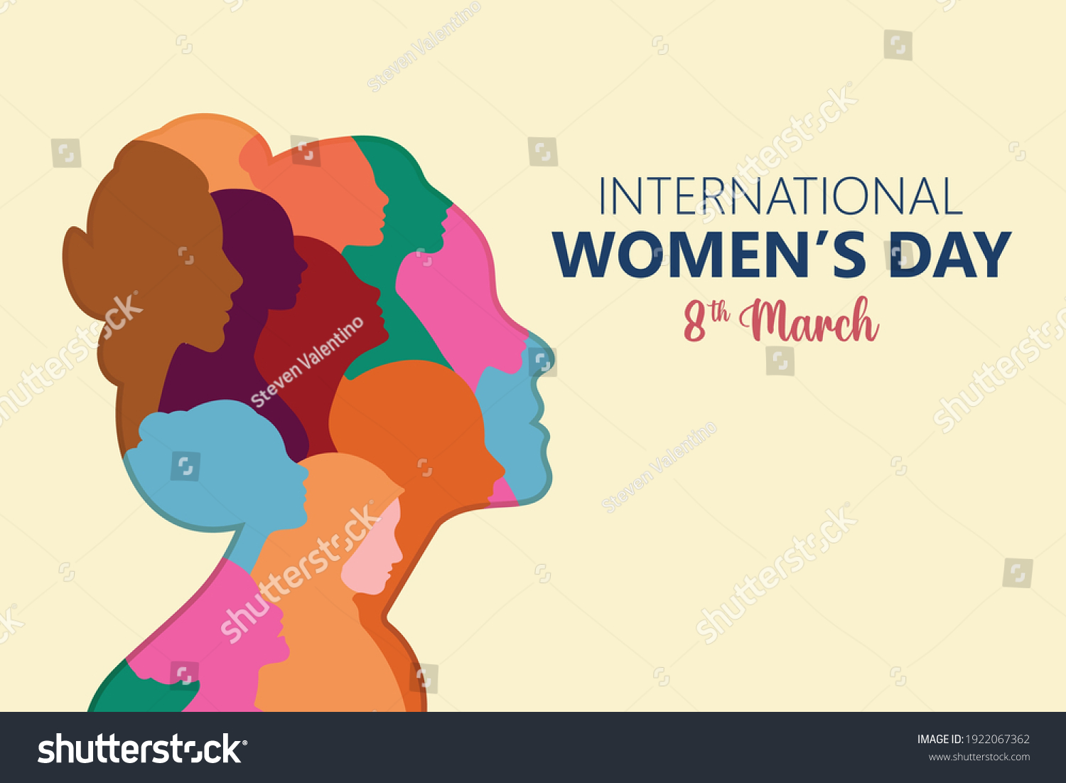 International women's day vector illustration. #1922067362