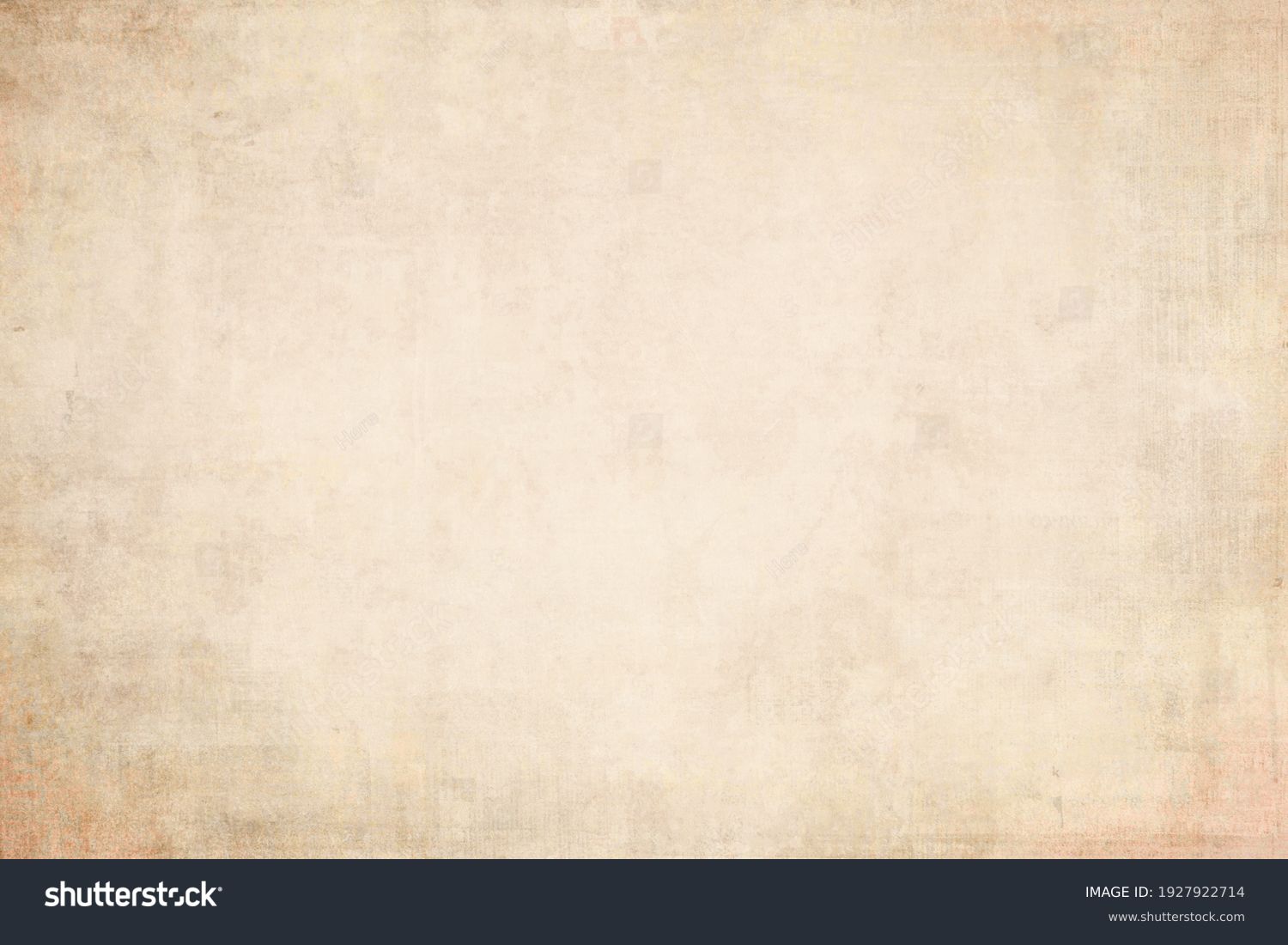 OLD NEWSPAPER BACKGROUND, BLANK BROWN GRUNGE PAPER TEXTURE, RETRO WALLAPPER PATTERN, GRUNGY TEXTURED DESIGN WITH BLANK SPACE FOR TEXT #1927922714